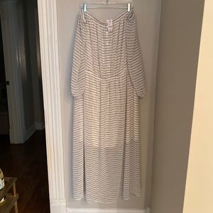 NWT Lane Bryant off the shoulder maxi dress 26/28